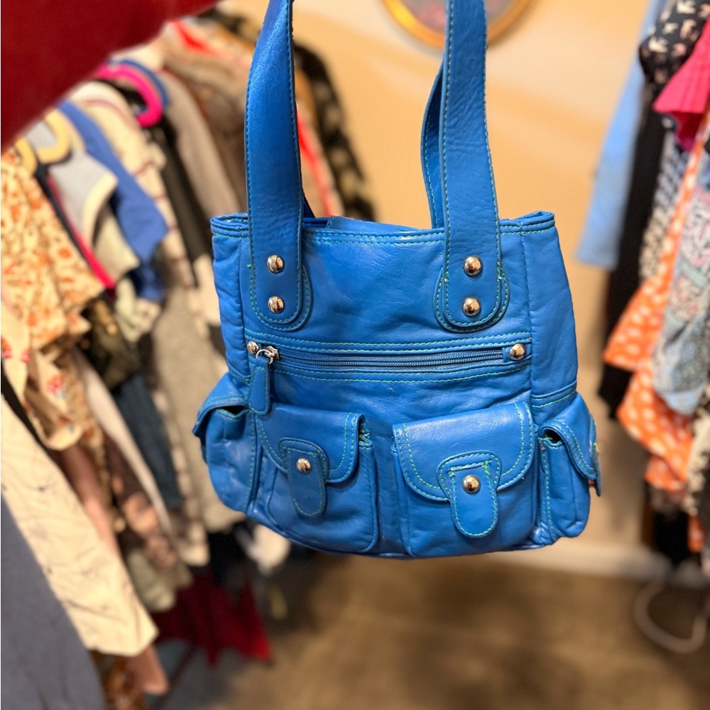 Y2K Cobalt Blue Women's Handbag